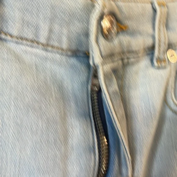MUGLER Women's Spiral Twist Panelled High-Waist Jeans Size 38 In Blue